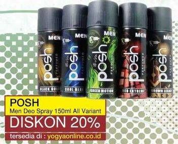 Promo Harga POSH Men Perfumed Body Spray All Variants 150 ml - Yogya