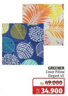 Promo Harga GREENER Cover Pillow Elegant 45 Inci  - Lotte Grosir