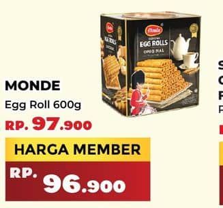 Promo Harga Monde Serena Egg Roll 600 gr - Yogya