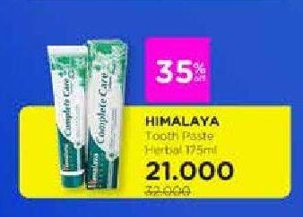 Promo Harga HIMALAYA Toothpaste Herbal 175 gr - Watsons