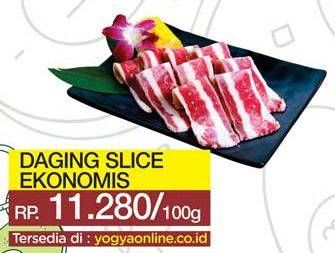 Promo Harga Daging Sapi Slice per 100 gr - Yogya