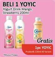 Promo Harga YOYIC Yogurt Drink Mango, Strawberry 200 ml - Alfamidi