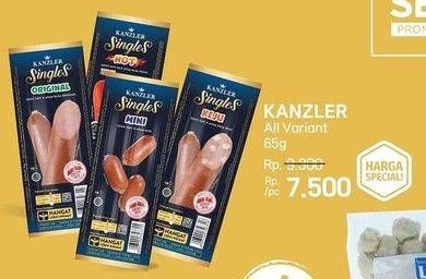 Promo Harga Kanzler Sosis Single All Variants 65 gr - LotteMart