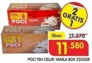 Promo Harga Cap Poci Teh Celup Original, Vanila per 3 box 25 pcs - Superindo