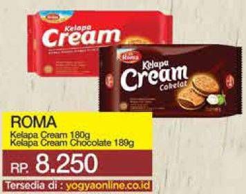 Promo Harga ROMA Kelapa Cream Susu Vanila, Cokelat 180 gr - Yogya