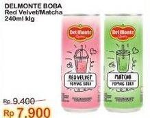 Promo Harga Del Monte Boba Drink Matcha, Red Velvet 240 ml - Indomaret