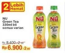 Promo Harga NU Green Tea Original, Royal Jasmine Rock Sugar 330 ml - Indomaret