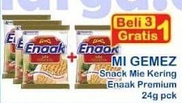 Promo Harga Mie Gemez Enaak Snack Mi Premium 22 gr - Indomaret