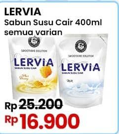 Promo Harga Lervia Sabun Cair Susu  All Variants 400 ml - Indomaret