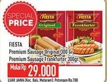 Promo Harga FIESTA Sausage Original, Frankfurter 300 gr - Hypermart