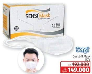 Promo Harga SENSI Mask Duckbill 50 pcs - Lotte Grosir