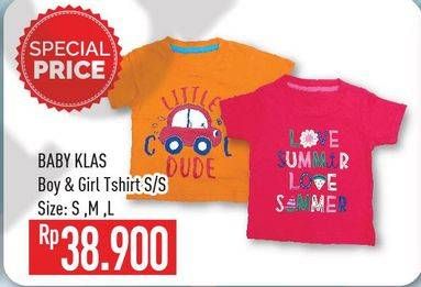 Promo Harga BABY KLAS T-Shirt SS Boy, Girl  - Hypermart