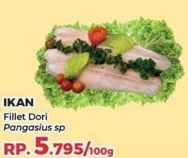 Promo Harga Fillet Ikan Dori per 100 gr - Yogya