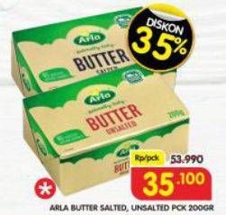 Promo Harga Arla Butter Salted, Unsalted 200 gr - Superindo