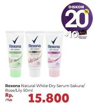 Promo Harga REXONA Dry Serum Fresh Lily, Fresh Sakura 50 ml - Carrefour