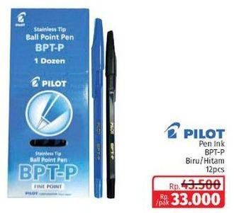 Promo Harga Pilot Pulpen Blue, Black 12 pcs - Lotte Grosir