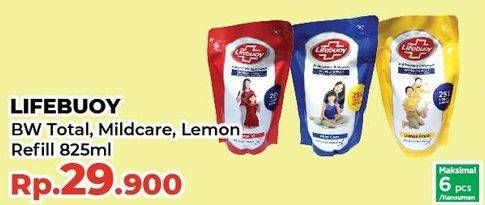 Promo Harga Lifebuoy Body Wash Total 10, Mild Care, Lemon Fresh 850 ml - Yogya