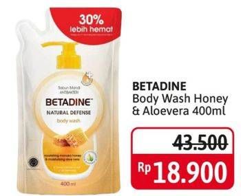 Promo Harga BETADINE Body Wash Manuka Honey, Aloe Vera 400 ml - Alfamidi