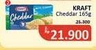 Promo Harga Kraft Cheese Cheddar 165 gr - Alfamidi