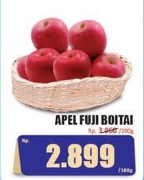 Promo Harga Apel Fuji Boitai per 100 gr - Hari Hari