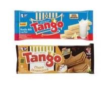 Promo Harga TANGO Long Wafer Vanilla Milk, Choco Javamocca 130 gr - Carrefour