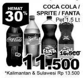 Promo Harga COCA COLA Minuman Soda 1500 ml - Giant