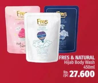 Promo Harga FRES & NATURAL Hijab Refresh Body Wash 450 ml - LotteMart