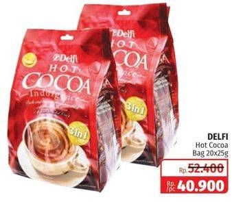 Promo Harga Delfi Hot Cocoa Indulgence per 20 sachet 25 gr - Lotte Grosir