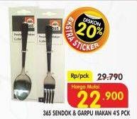 Promo Harga 365 Sendok & Garpu Makan 4 pcs - Superindo