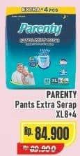 Promo Harga Parenty Ekstra Serap Pants XL8+4 12 pcs - Alfamart
