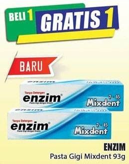 Promo Harga ENZIM Pasta Gigi Mixdent 93 gr - Hari Hari