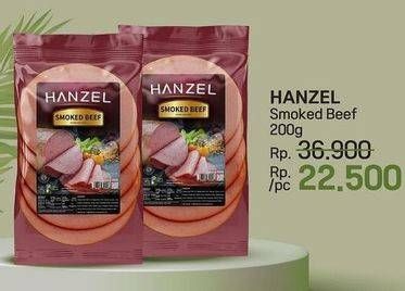 Promo Harga Hanzel Smoked Beef 200 gr - LotteMart