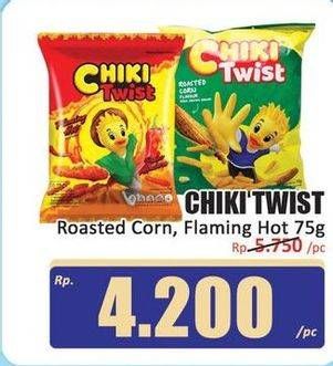Promo Harga Chiki Twist Snack Jagung Bakar, Flaming Hot 75 gr - Hari Hari