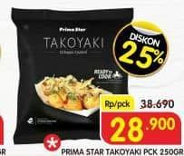 Prima Star Takoyaki 250 gr Diskon 25%, Harga Promo Rp28.900, Harga Normal Rp38.690