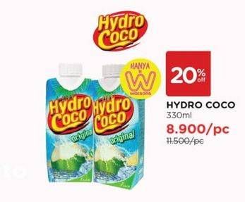 Promo Harga Hydro Coco Minuman Kelapa Original 330 ml - Watsons