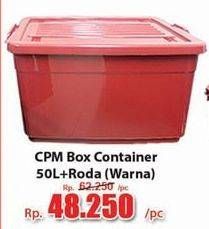 Promo Harga CPM Container Box + Roda Warna 50000 ml - Hari Hari