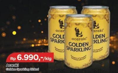 Promo Harga Acaraki Golden Sparkling 320 ml - TIP TOP
