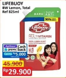 Promo Harga Lifebuoy Body Wash Lemon Fresh, Total 10 850 ml - Alfamart
