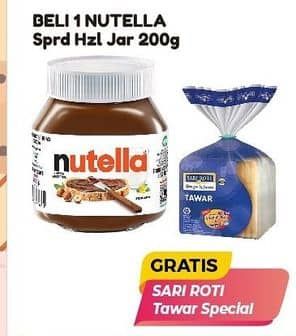 Promo Harga Nutella Jam Spread Chocolate Hazelnut 200 gr - Alfamart