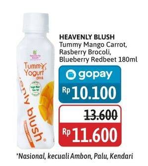 Promo Harga Heavenly Blush Tummy Yoghurt Drink Mango Carrot, Raspberry Broccoli, Blueberry Redbeet 180 ml - Alfamidi