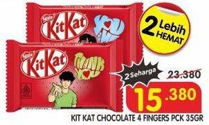 Promo Harga Kit Kat Chocolate 4 Fingers 35 gr - Superindo