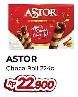 Promo Harga Astor Wafer Roll 224 gr - Yogya