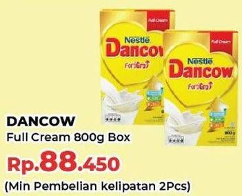 Promo Harga Dancow FortiGro Susu Bubuk Full Cream 800 gr - Yogya