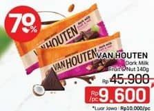 Promo Harga Van Houten Dark Milk Fruit Nut 140 gr - LotteMart