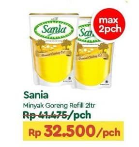 Promo Harga Sania Minyak Goreng 2000 ml - TIP TOP