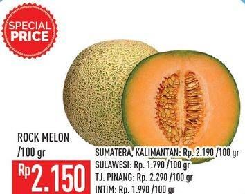 Promo Harga Rock Melon per 100 gr - Hypermart