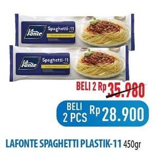 Promo Harga La Fonte Spaghetti 11 450 gr - Hypermart