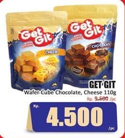 Promo Harga Get Git Wafer Cube Cheese, Cool Choco 110 gr - Hari Hari