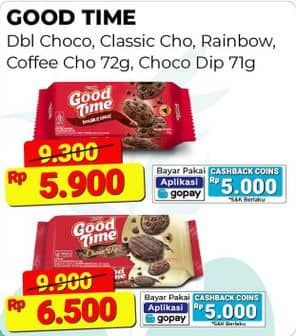 Promo Harga Good Time Cookies Chocochips Choco Dip 71 gr - Alfamart