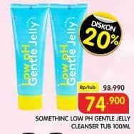 Promo Harga Somethinc Low pH Gentle Jelly Cleanser 100 ml - Superindo